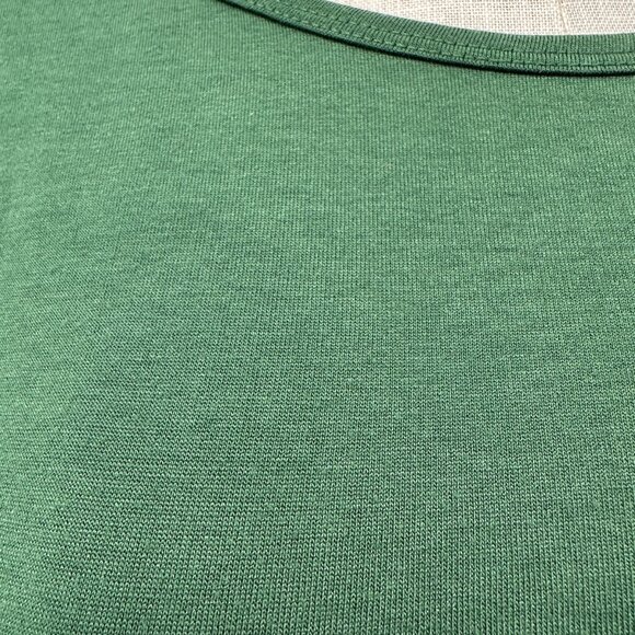 LuLaRoe Irma Top Womens L Green Relaxed Fit SS High-Low Hem Tunic Style Soft - Picture 6 of 9